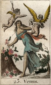 تمثيل فينوس ، إلهة الحب والجمال والخصوبة. من "أساطير الشباب" بيير بلانشارد 1803. بواسطة المدرسة الفرنسية