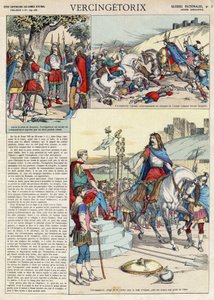 تمثيل فرسن جتريكس (حوالي 80 - 46 قبل الميلاد) محارب وزعيم غالي لقبيلة آرفرن التي اختارها شعبه لقيادة الحرب ضد الرومان "(صورة فرسن جتريكس (82 قبل الميلاد - 46 قبل الميلاد) زعيم قبيلة أرفيرني ، اختارها قومه ليقفزوا بواسطة المدرسة الفرنسية