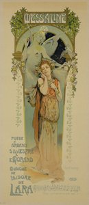 استنساخ ملصق يعلن عن أوبرا ميسالين ، كازينو دي مونتي كارلو ، 1898