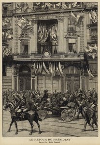 عودة الرئيس الفرنسي فيليكس فور من زيارته لروسيا عام 1897 بواسطة المدرسة الفرنسية