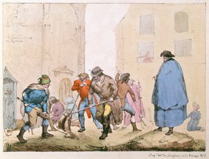 كاسحات الطريق في باريس ، c.1820 بواسطة المدرسة الفرنسية