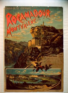 Rocamadour and Montvalent ، c.1900 بواسطة المدرسة الفرنسية