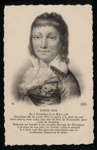 Roi Louis XVII (litho) بواسطة المدرسة الفرنسية
