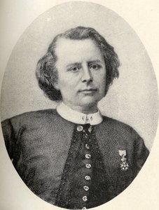 روزا بونور (1822-1899) رسم توضيحي من "الرحلات الصغيرة إلى منازل النساء المشهورات" ، نُشر عام 1897 بواسطة المدرسة الفرنسية