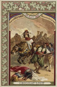 هزيمة الإغريق في لاريسا ، الحرب اليونانية التركية ، 24 أبريل 1897 بواسطة المدرسة الفرنسية