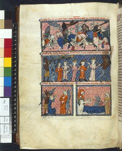 Royal 19 C. 1، f.204v Diabolic Temptations، Illustration من "Le Breviari d