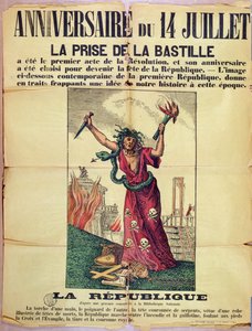 ملصق ملكي وكاثوليكي يرفض الاحتفال بعيد Quatorze Juillet ، 1880