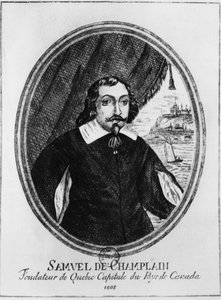 Samuel de Champlain (1570-1635) ، نقش مجهول. بواسطة المدرسة الفرنسية