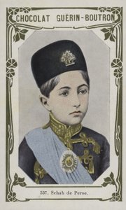 Schah de Perse (صورة ملونة) بواسطة المدرسة الفرنسية