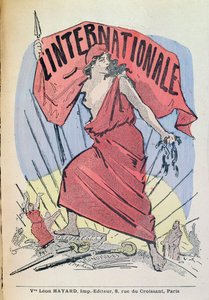 نتيجة الأغنية LInternationale c.1900 (نقش الألوان) بواسطة المدرسة الفرنسية