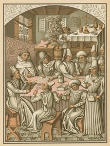 تسوية الحسابات من قبل جماعة الإخوان المسلمين Charite-Dieu و Notre-Dame of Recovery of Rouen ، 1466 بواسطة المدرسة الفرنسية