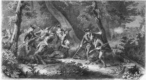 حرب السبع سنوات (1756-1763): وفاة لويس داساس دو ميركو ، المعروف باسم فارس أساس (1733-1760) ، النقيب الفرنسي ، 16 أكتوبر بواسطة المدرسة الفرنسية