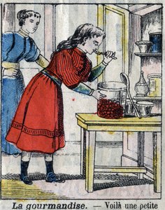 سبعة صيد قاتل: جورمانديز. تصوير إبينال أواخر القرن التاسع عشر. (أقوم بإعداد peccati o vizi capitali) بواسطة المدرسة الفرنسية