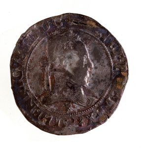 تستون الفضة الفرنسية (تستون) ، عهد الملك هنري الثالث ملك فرنسا (هنري الثالث) (1574-1589) ديم. 3،5 سم نابولي ، المتحف الأثري بواسطة المدرسة الفرنسية