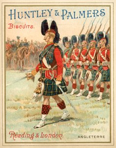 Soldiers of a Highland regiment on parade (chromolitho) بواسطة المدرسة الفرنسية
