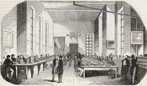 فرز des lettres de Paris - نقش في "" Tableau-de-Paris "" بواسطة Edmond Texier 1852 بواسطة المدرسة الفرنسية