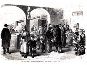حساء المطبخ في باريس ، ج. 1860 بواسطة المدرسة الفرنسية