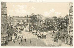 ساحة المعبد ، 1881 بواسطة المدرسة الفرنسية