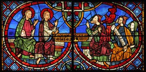 سانت سيمون وسانت جود مع السحرة الفارسيين (W1) بواسطة المدرسة الفرنسية