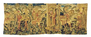 قطعة نسيج أسطوري من ستراسبورغ ، 1470-90 بواسطة المدرسة الفرنسية