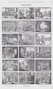 Sujets Religieux (engraving) بواسطة المدرسة الفرنسية