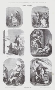 Sujets Religieux (engraving) بواسطة المدرسة الفرنسية