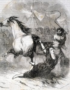 Torture de Brunehaut (أو Brunehilde) (613) - في "Histoire de France" بقلم L.-P. Anquetil بواسطة المدرسة الفرنسية