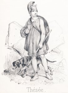 T Thesee: ابن Egee ، ملك أثينا و Aethra قام بإنقاذ أثينا من وحش يسمى Minotaur بواسطة المدرسة الفرنسية