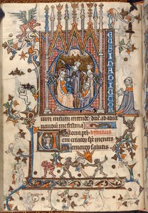 عشق المجوس، من كتاب سانت أومير للساعات، MS 36684, f.46v (رق) بواسطة المدرسة الفرنسية