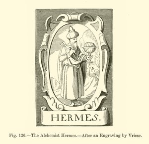 The Alchemist Hermes (engraving) بواسطة المدرسة الفرنسية