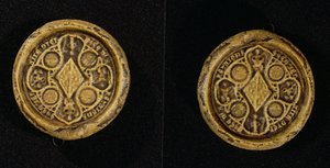 الختم التذكاري لجين دي بينثيفير (1319-84) دوقة بريتاني وكونتيسة غويلو ، 1369 بواسطة المدرسة الفرنسية