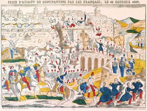 استيلاء الفرنسيين على قسطنطين في 13 أكتوبر 1837 بواسطة المدرسة الفرنسية