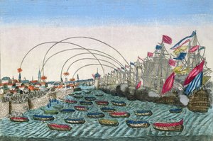 استيلاء الإنجليز على هافانا عام 1762 (انظر أيضًا 110458) بواسطة المدرسة الفرنسية