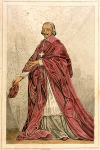 كاردينال ريشيليو (1585-1642) - نقش القرن التاسع عشر. بواسطة المدرسة الفرنسية