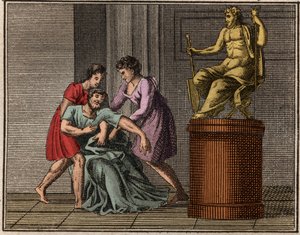 وفاة Demosthenes ، 384-322 قبل الميلاد بواسطة المدرسة الفرنسية