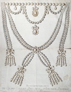 قلادة الماس المشاركة في قضية Collier de la Reine ، c.1785 بواسطة المدرسة الفرنسية