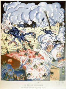 حلم المخترع - في "الحربة" بتاريخ 25/10/1917. بواسطة المدرسة الفرنسية