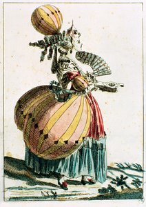 The Flying Coquette ، c.1784 (نقش الألوان) بواسطة المدرسة الفرنسية