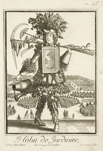 زي البستانيون ، رسم توضيحي من Dictionnaire des Sciences بقلم دينيس ديدرو (1713-1784) تم نشره عام 1770 بواسطة المدرسة الفرنسية
