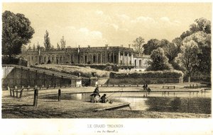 جراند تريانون ، شوهد من القناة في فرساي عام 1857. بواسطة المدرسة الفرنسية