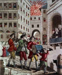 فرحة الشعب الفرنسي ، احتفالًا بالملك واستدعاء البرلمان في سبتمبر 1788 بواسطة المدرسة الفرنسية