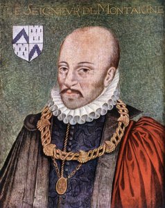 The Lord of Montaigne - وفقًا للوحة المحفوظة في Musée Condé de Chantilly بواسطة المدرسة الفرنسية