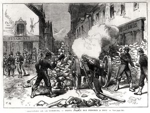 كومونة باريس: حاجز في إيسي ، 2 مايو 1871 (النقش) (وزن الصورة) بواسطة المدرسة الفرنسية