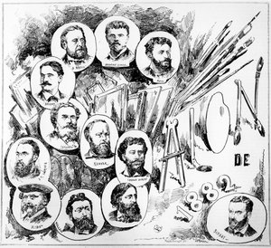 صالون باريس عام 1882 بواسطة المدرسة الفرنسية