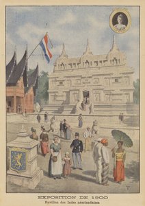 جناح جزر الهند الشرقية الهولندية في المعرض العالمي لعام 1900 في باريس (لون ليثو) بواسطة المدرسة الفرنسية