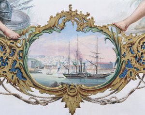 ميناء سيفاستوبول ، 1854 بواسطة المدرسة الفرنسية