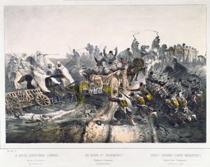 تراجع الفرنسيين عن قسنطينة في 24 نوفمبر 1836 بواسطة المدرسة الفرنسية