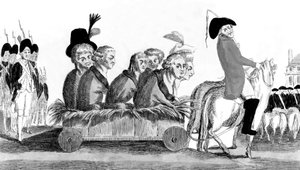 العودة من فارين ، في الحادي والعشرين من يونيو عام 1791 بواسطة المدرسة الفرنسية