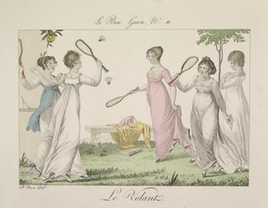 الصحن ، اللوحة 11 من Le Bon Genre ، 1802 بواسطة المدرسة الفرنسية