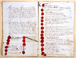 معاهدة ريسويك ، 30 أكتوبر 1697 بواسطة المدرسة الفرنسية